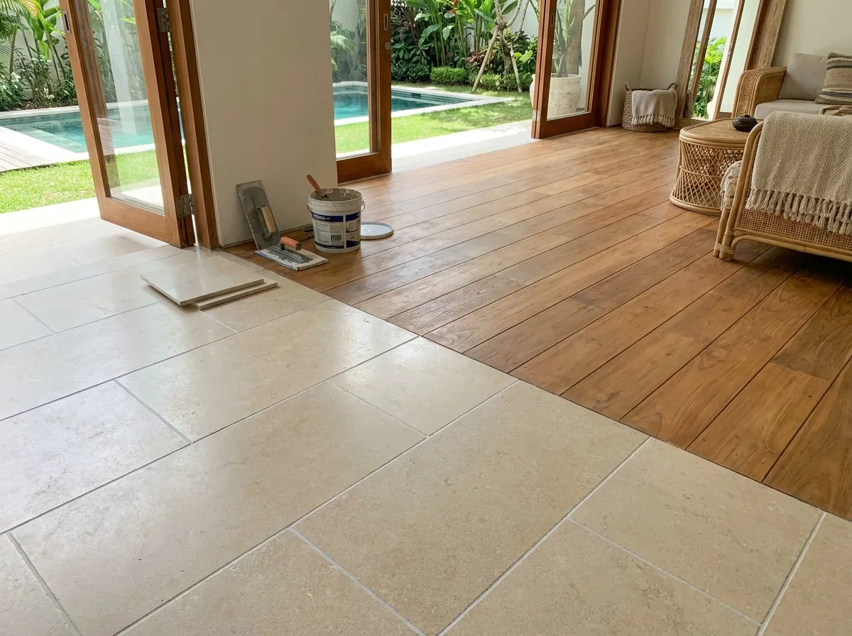 Flooring & Tiling in a Bali villa