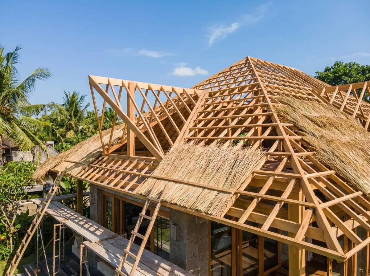 Roof & Structural Repair in a Bali villa